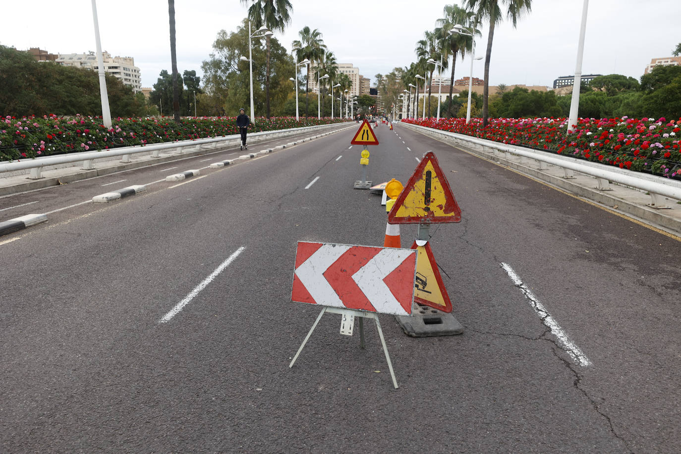 Fotos: Las tareas de restauración del puente de las Flores