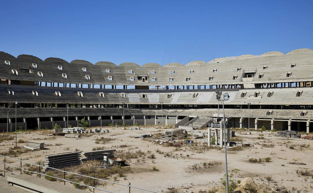 Obras del nuevo Mestalla.