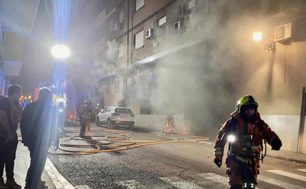 Imagen tomada minutos después del inicio del incendio. 