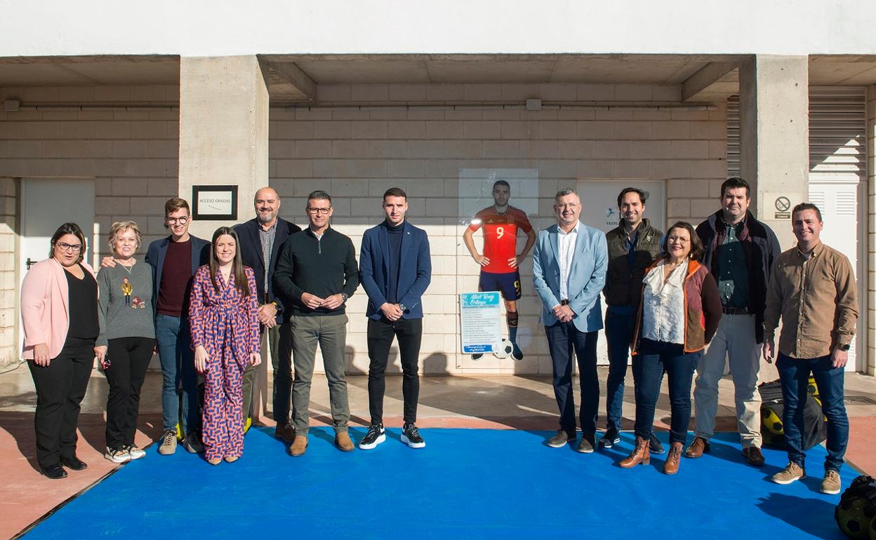 Homenaje al futbolista de Almussafes. 