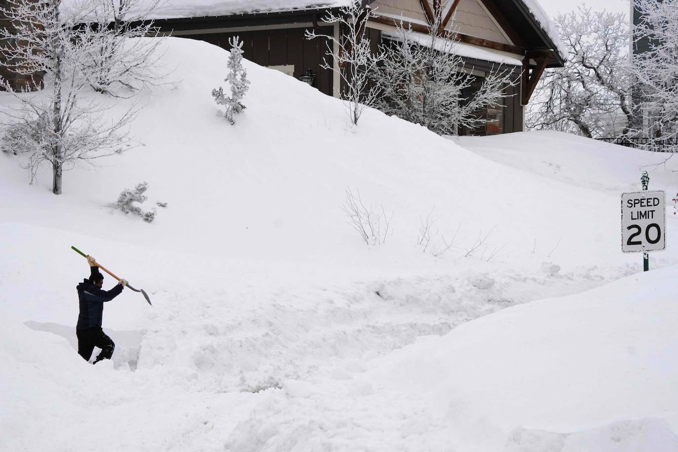 Utah &#039;desaparece&#039; bajo la nieve