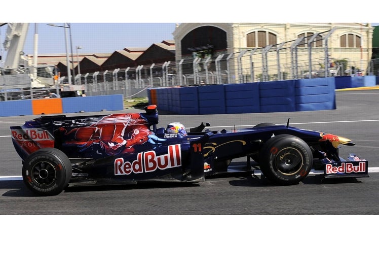 Jaime Alguersuari Jr., en el Gran Premio de Europa de F1 en 2009 celebrado en Valencia.