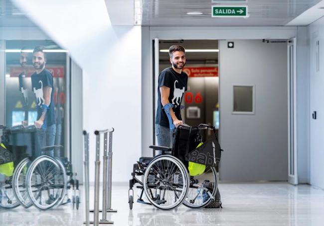 Pelayo, en el hospital de tetrapléjicos de Toledo.