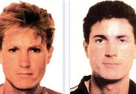 Dos fotos de Antonio Anglés difundidas en los años 90.
