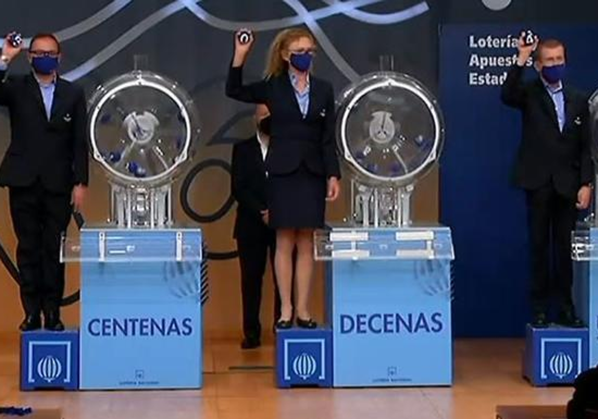 Imagen sorteo de la Lotería Nacional.