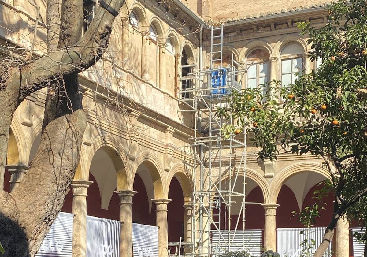 Las obras que se llevan a cabo actualmente en el Centro del Carmen de Valencia.