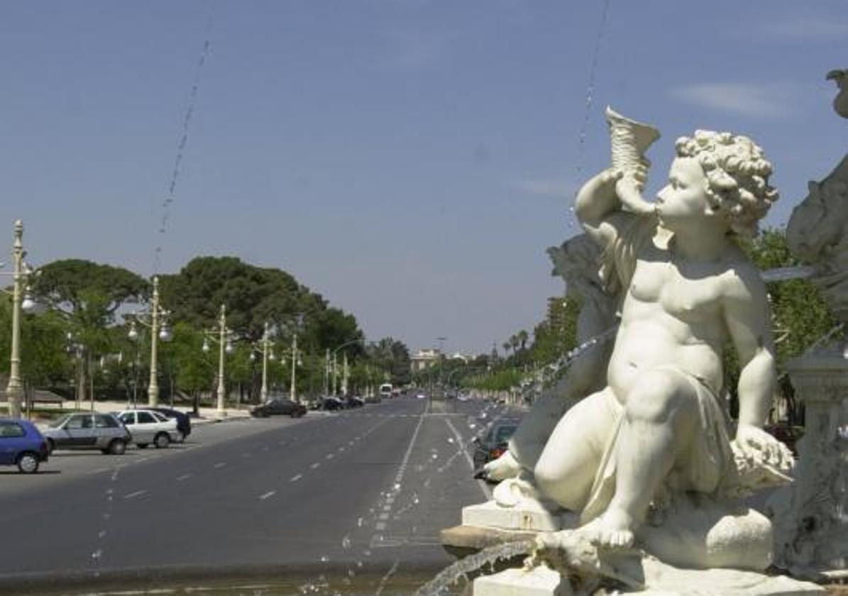 Paseo de la Alameda de Valencia.