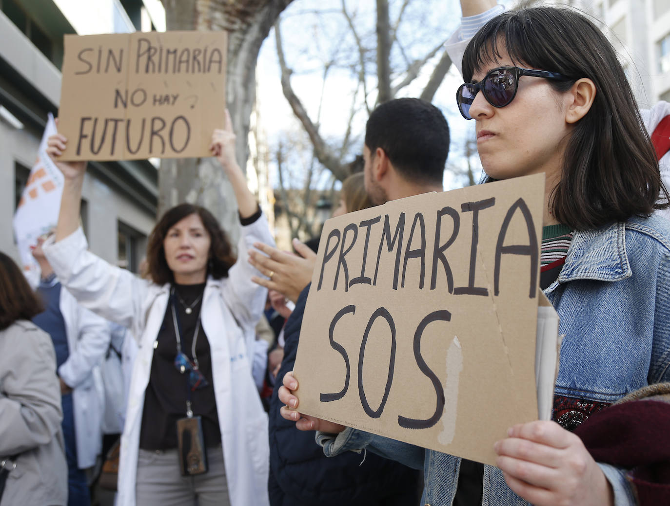 La protesta del Sindicato Médico de la Comunitat