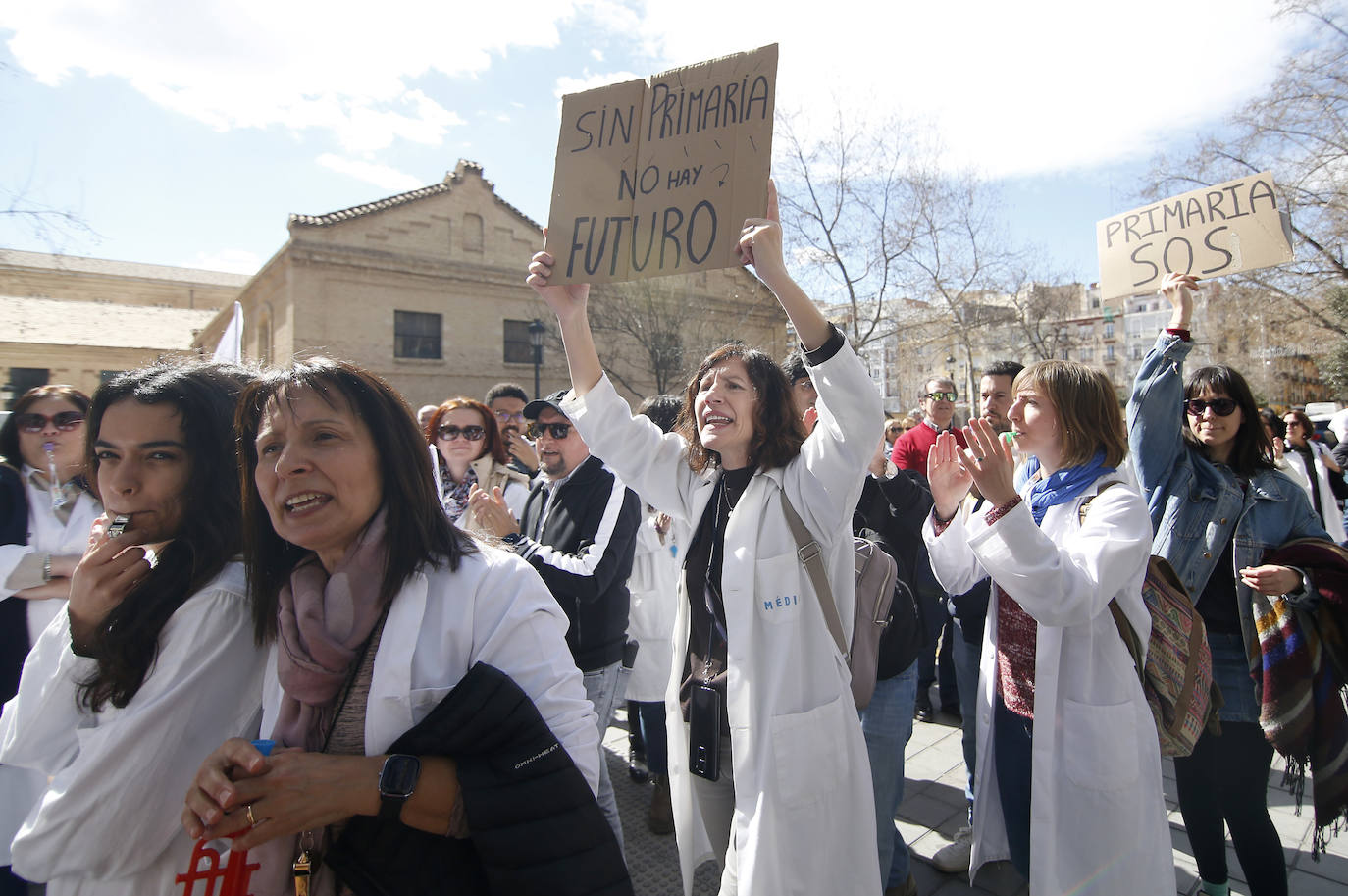 La protesta del Sindicato Médico de la Comunitat