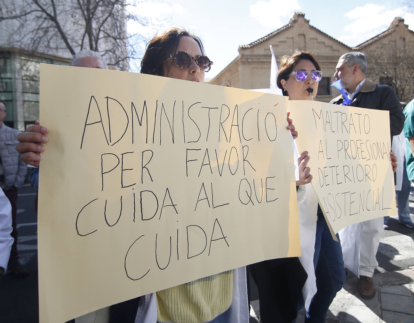 La protesta del Sindicato Médico de la Comunitat