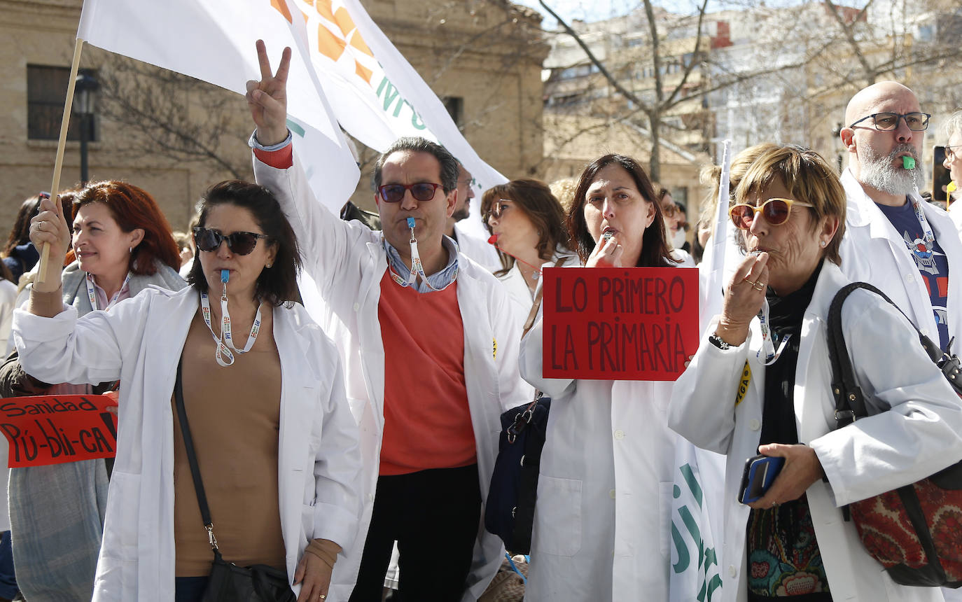 La protesta del Sindicato Médico de la Comunitat