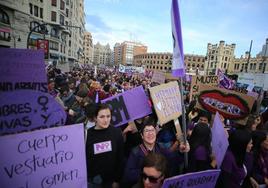 Manifestación del 8M celebrada el pasado 2020.