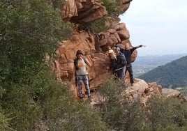 Tramo vertiginoso de la ruta de Faura, Sagunto, Quart y Benifairó de les Valls.