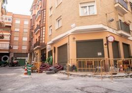 Obras de Iberdrola en una calle, en una imagen de archivo.