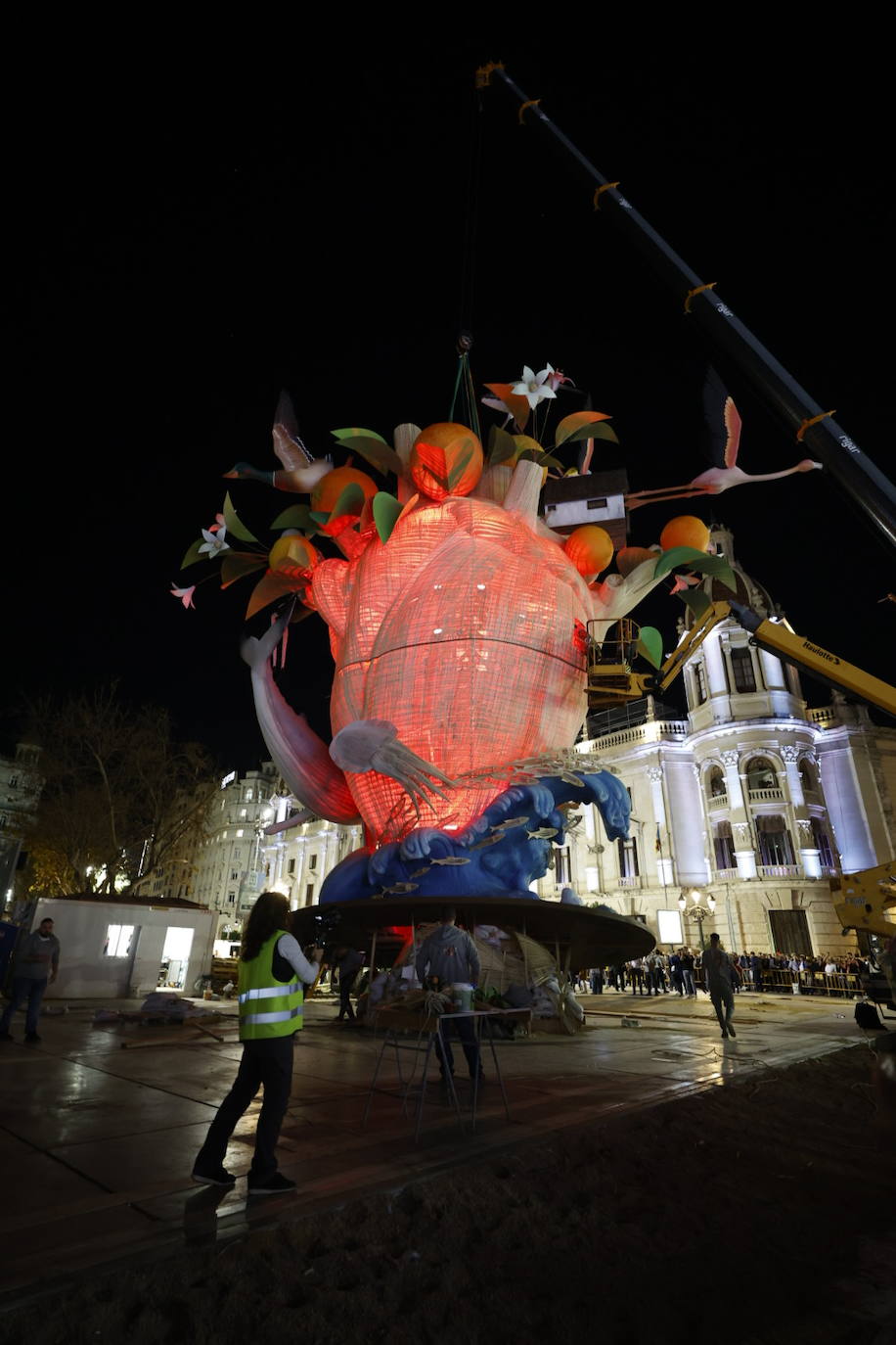 El corazón de las Fallas 2023 ya bombea en la plaza del Ayuntamiento