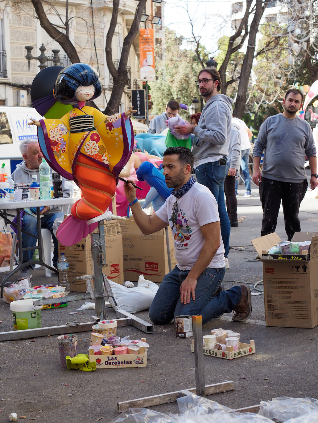 Comienza la plantà infantil de las Fallas 2023