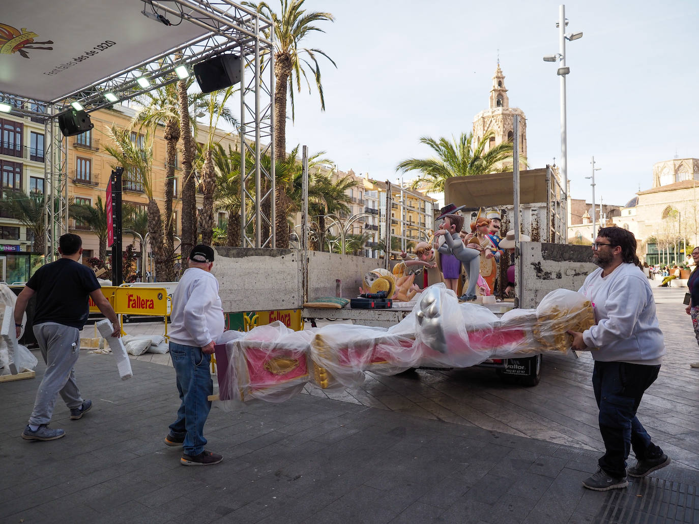 Comienza la plantà infantil de las Fallas 2023