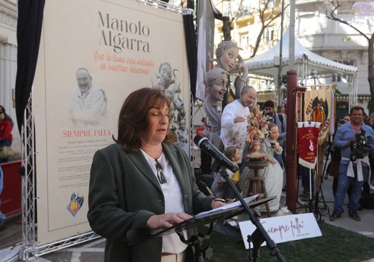 Discurso de Tere Viguer, viuda de Manolo Algarra.