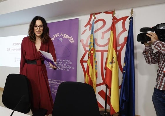 La portavoz del Consell, Aitana Mas.