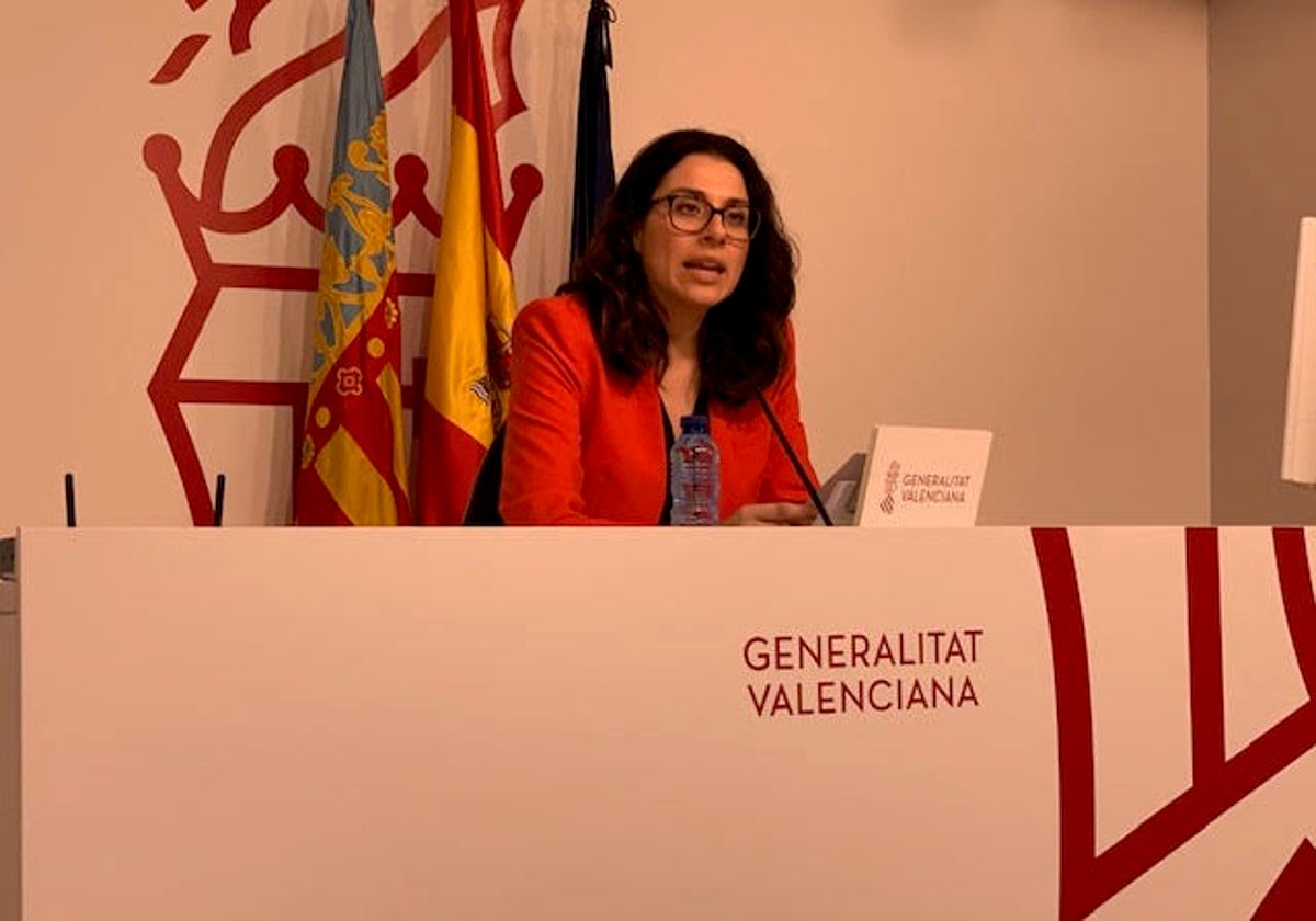 La portavoz del Consell, Aitana Mas.