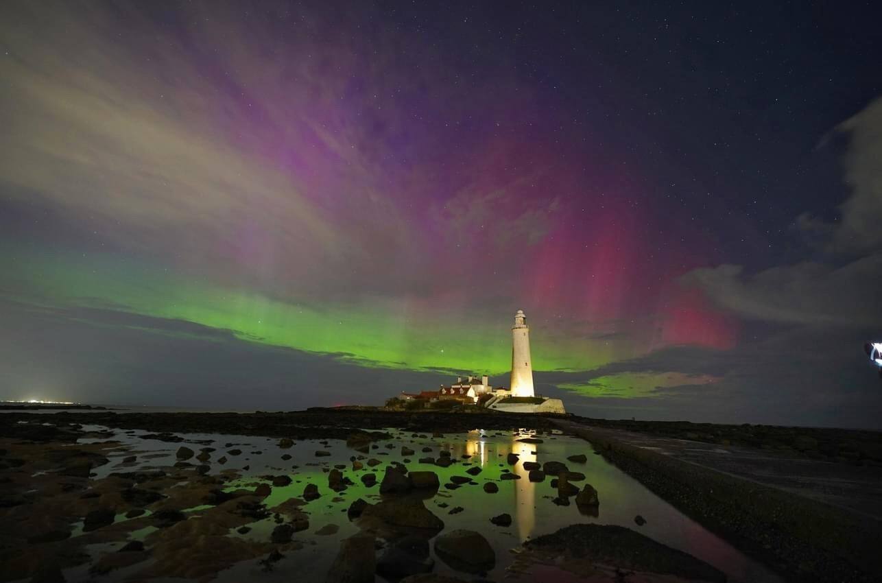 Las espectaculares auroras boreales que ha dejado una fuerte tormenta solar en Finlandia