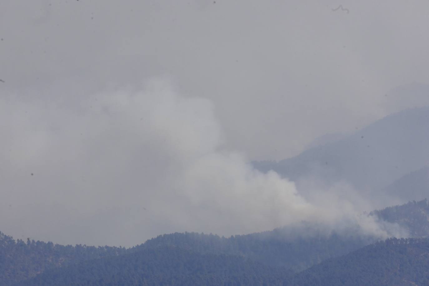 Incendio forestal en Villanueva de Viver