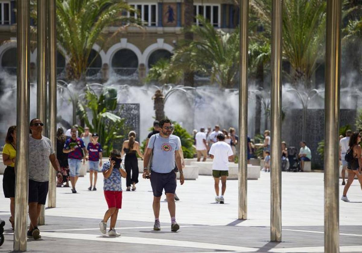 Calor en Valencia.