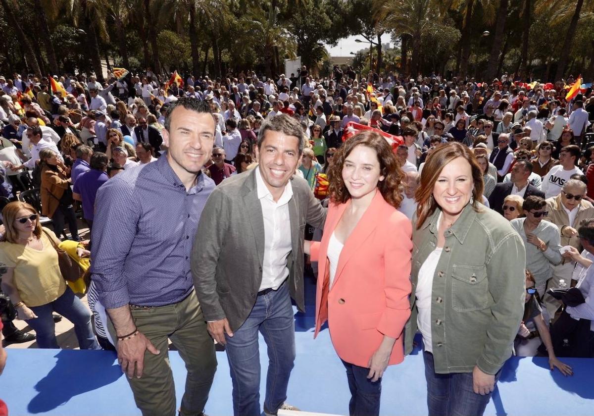 El mitin de PP celebrado en Valencia.