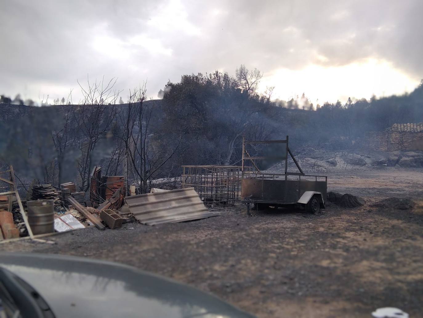 Así ha arrasado el incendio de Castellón con casas, coches y otros bienes materiales