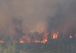 Qué es una inversión térmica: el fenómeno que ha complicado el incendio de Villanueva de Viver