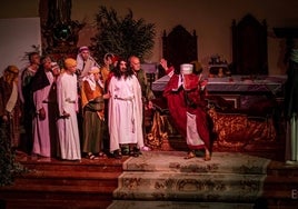 Juicio a Jesús, en la iglesia de San José de Gandia.