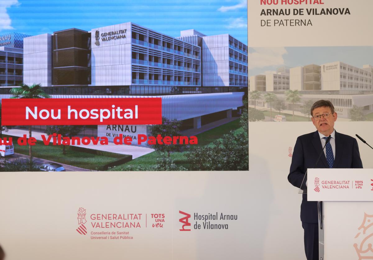 Puig anuncia la construcción de un nuevo hospital en Paterna.