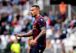 Ruben Vezo, durante un partido de esta temporada con el Levante.