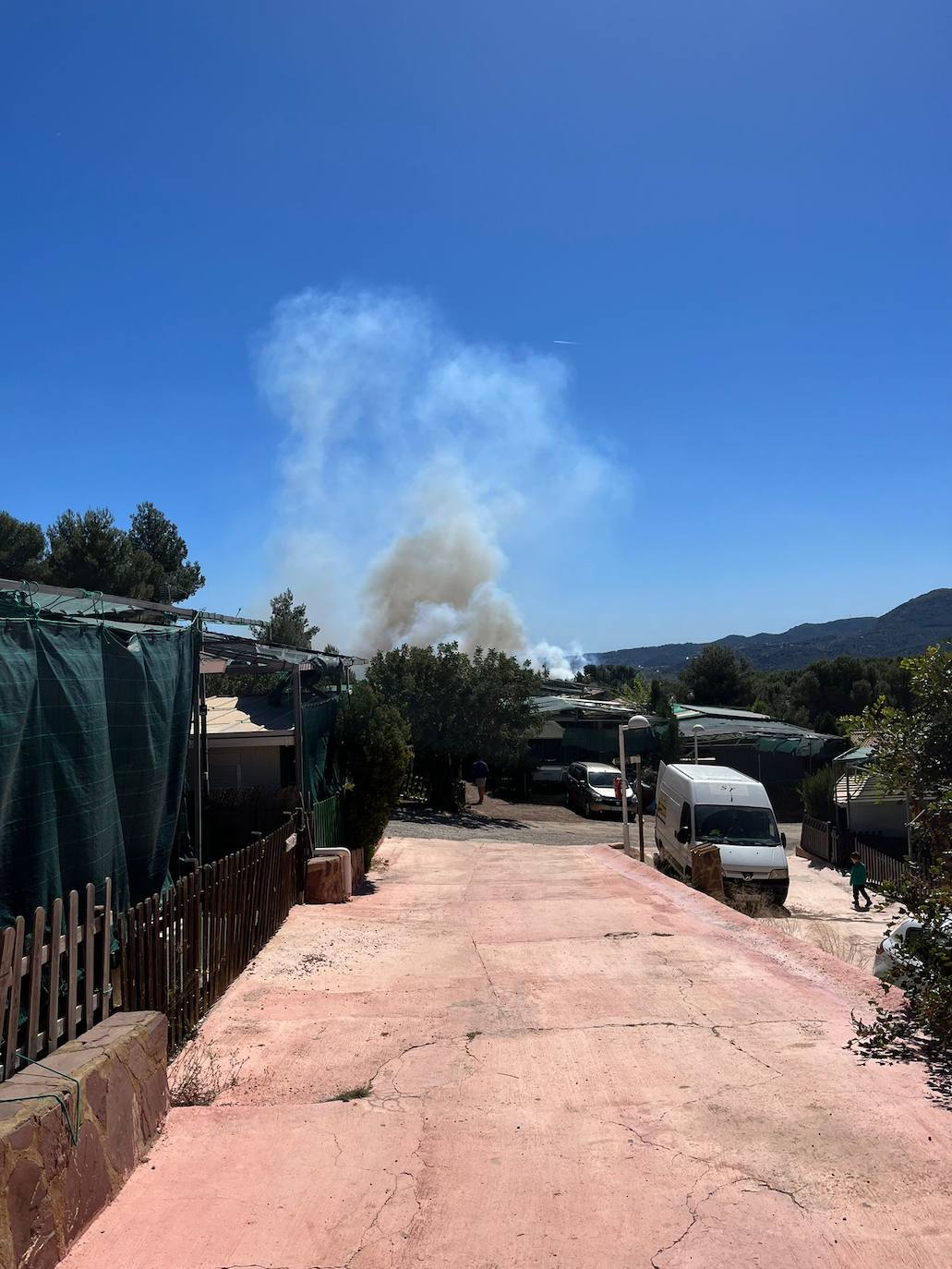 Declarado en la Sierra Calderona un nuevo incendio forestal