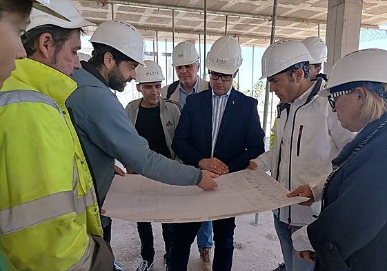 Un momento de la visita.