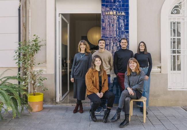 Clara Cantó, Jose Iborra, Nacho Juan, Ana Riera, Belén Iglesias y María Mateo.