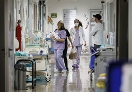 Personal sanitario en un hospital valenciano.