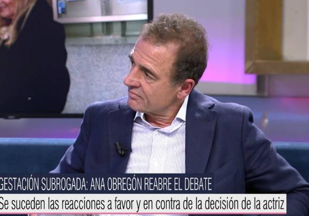 Alessandro Lequio durante 'El programa de Ana Rosa'