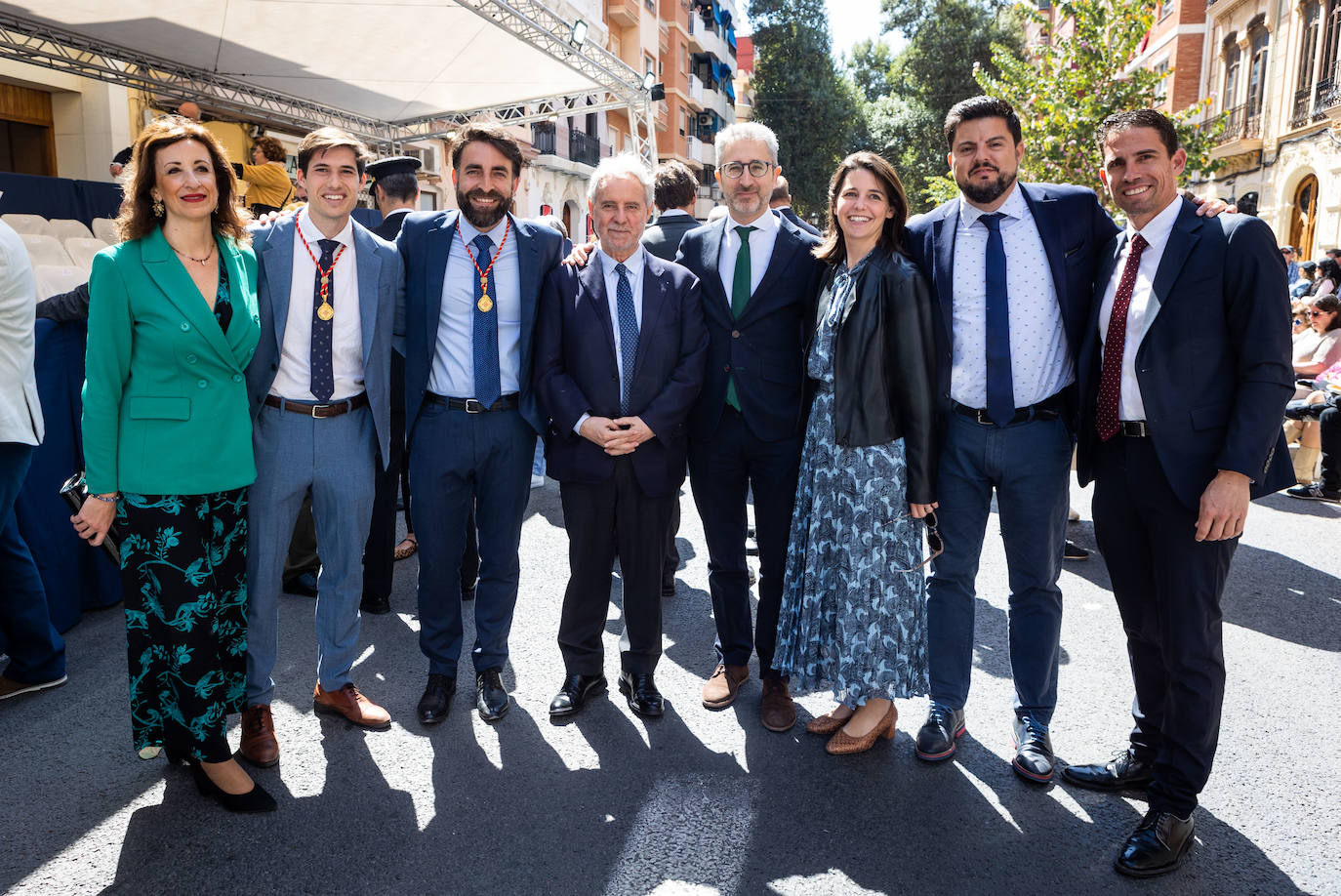 Los políticos, en el Desfile de Resurrección de la Semana Santa Marinera 2023