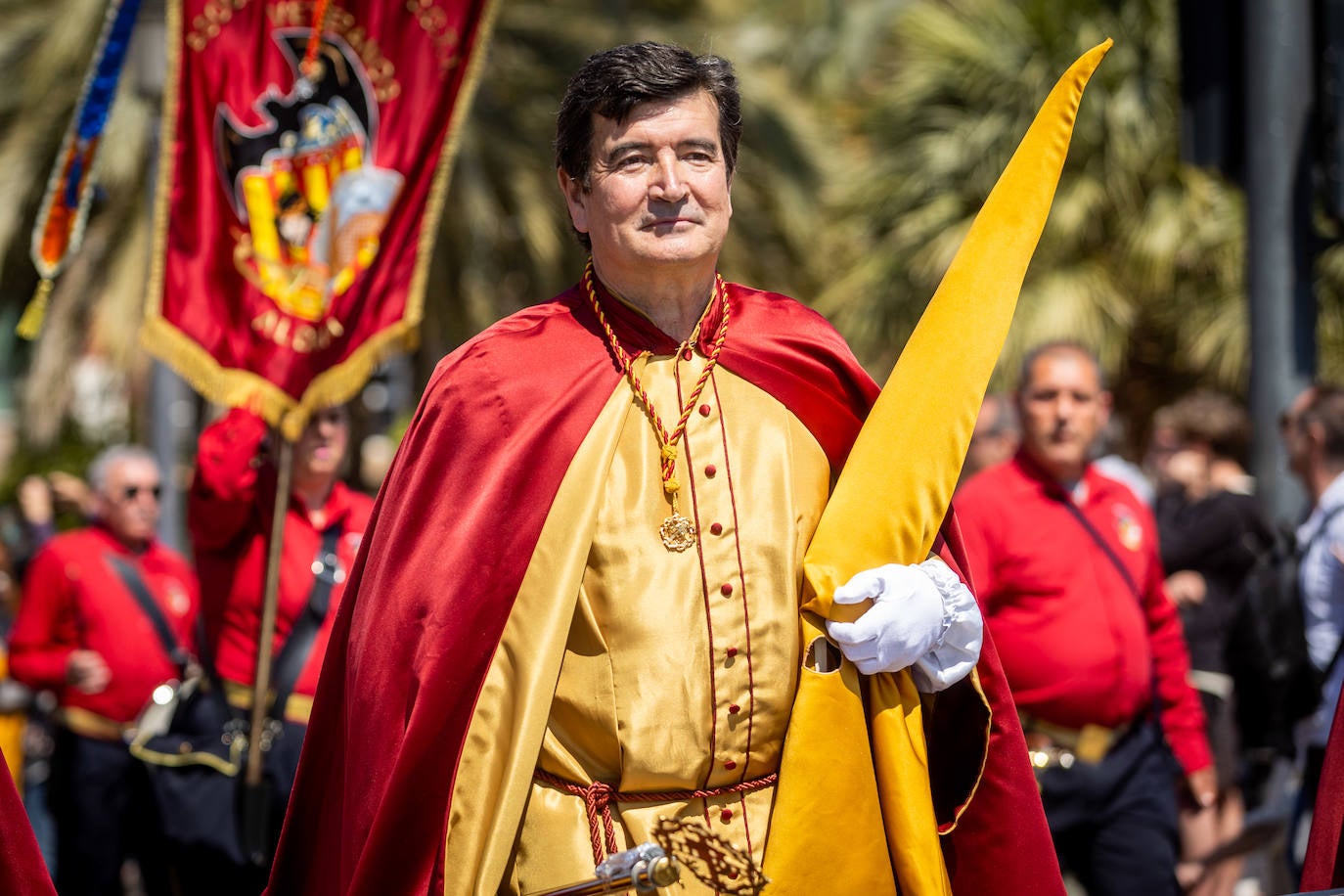 Los políticos, en el Desfile de Resurrección de la Semana Santa Marinera 2023