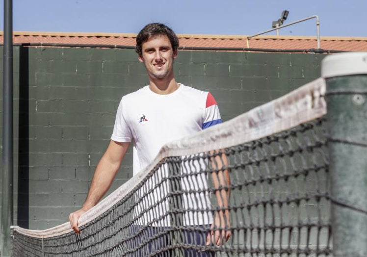 Carlos Taberner en el Club de Tenis Valencia.