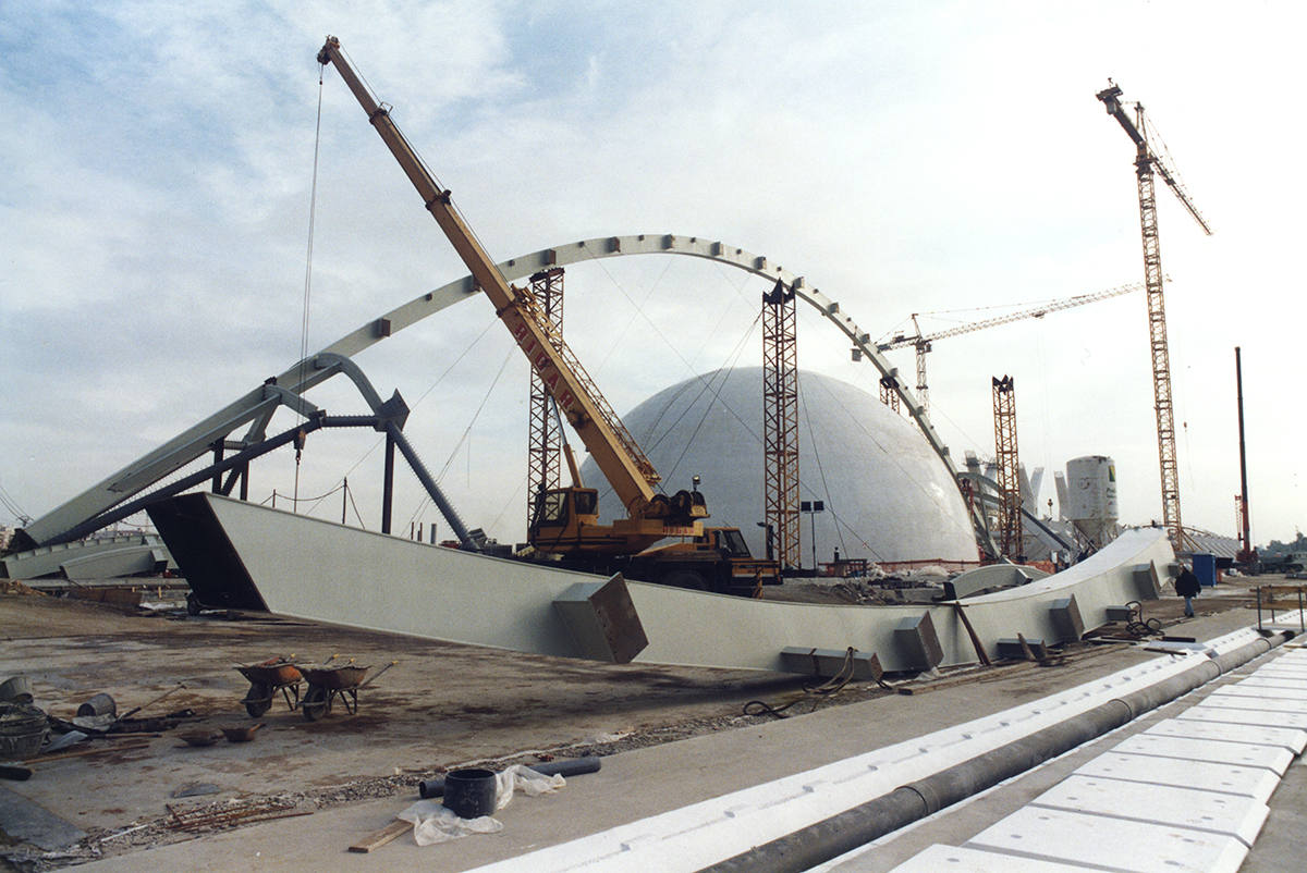 Así se construyó l&#039;Hemisfèric de la Ciudad de las Artes y las Ciencias de Valencia
