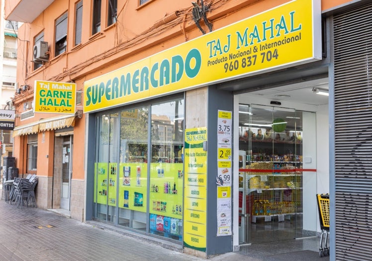 El supermercado de India y Pakistán en Valencia.