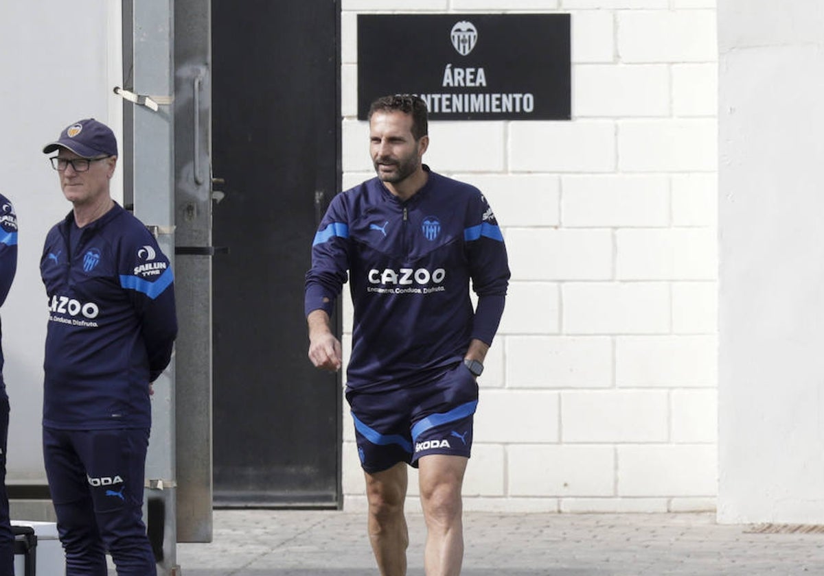 Rubén Baraja, en la Ciudad Deportiva de Paterna.