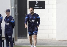 Rubén Baraja, en la Ciudad Deportiva de Paterna.