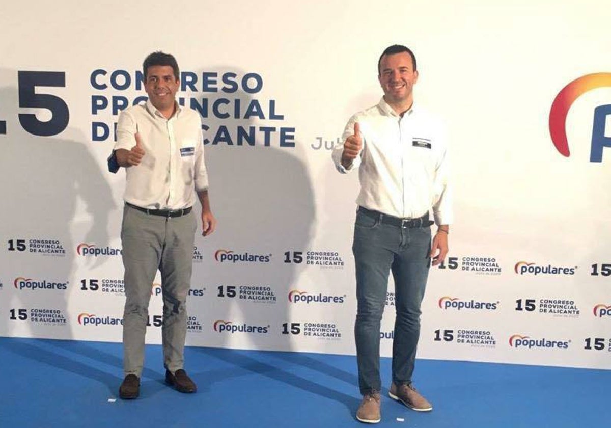 Carlos Mazón y Vicent Mompó, dirigentes del PP de Valencia.