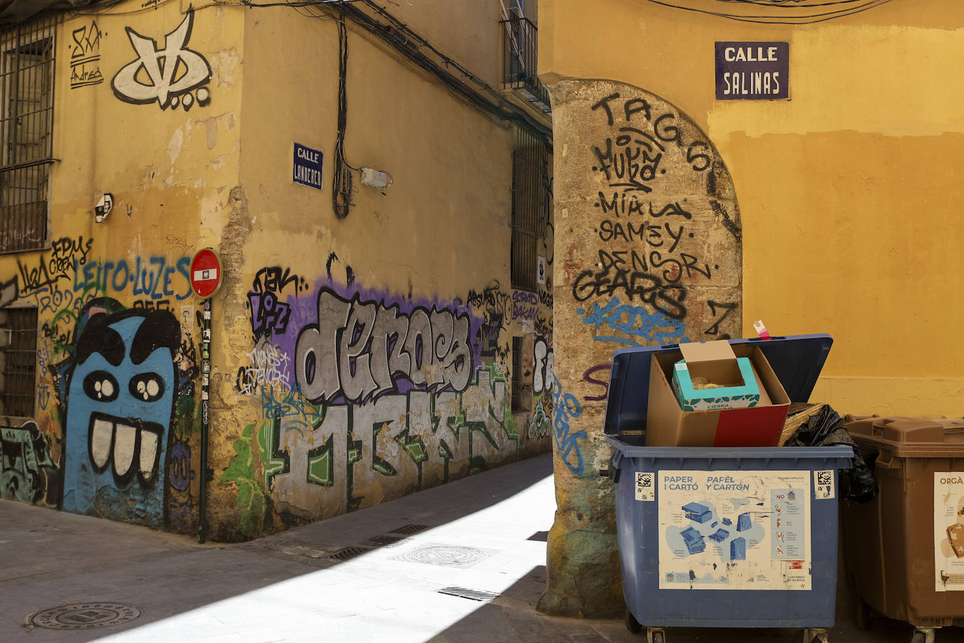 Los grafitis en el barrio de El Carmen