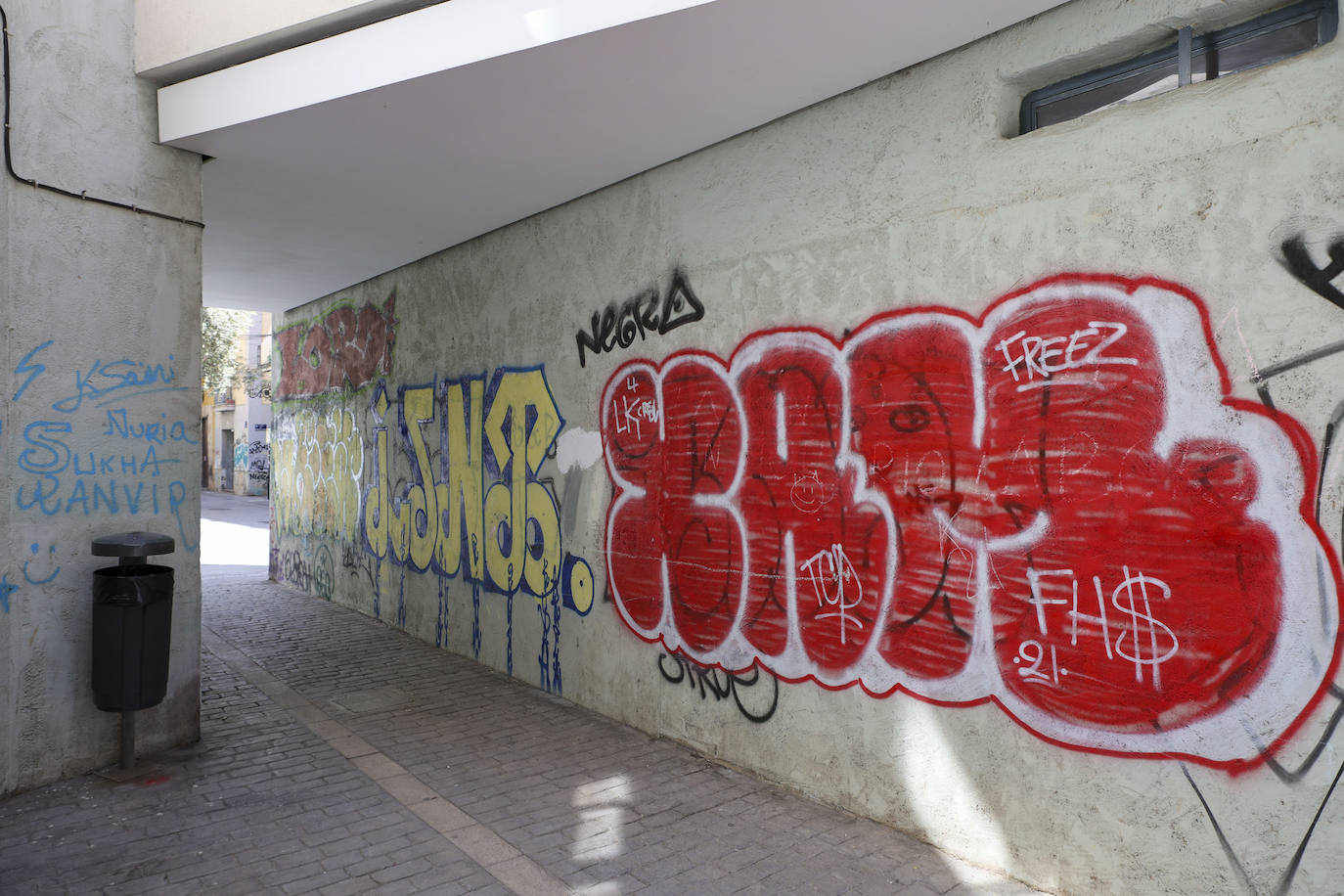 Los grafitis en el barrio de El Carmen