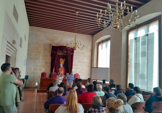 Presentación del taller ocupacional en la sede de la Mancomunitat la Costera-la Canal.