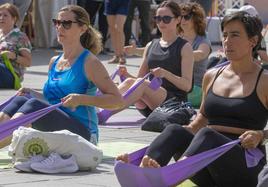 Fiesta del deporte femenino en la Plaza del Ayuntamiento